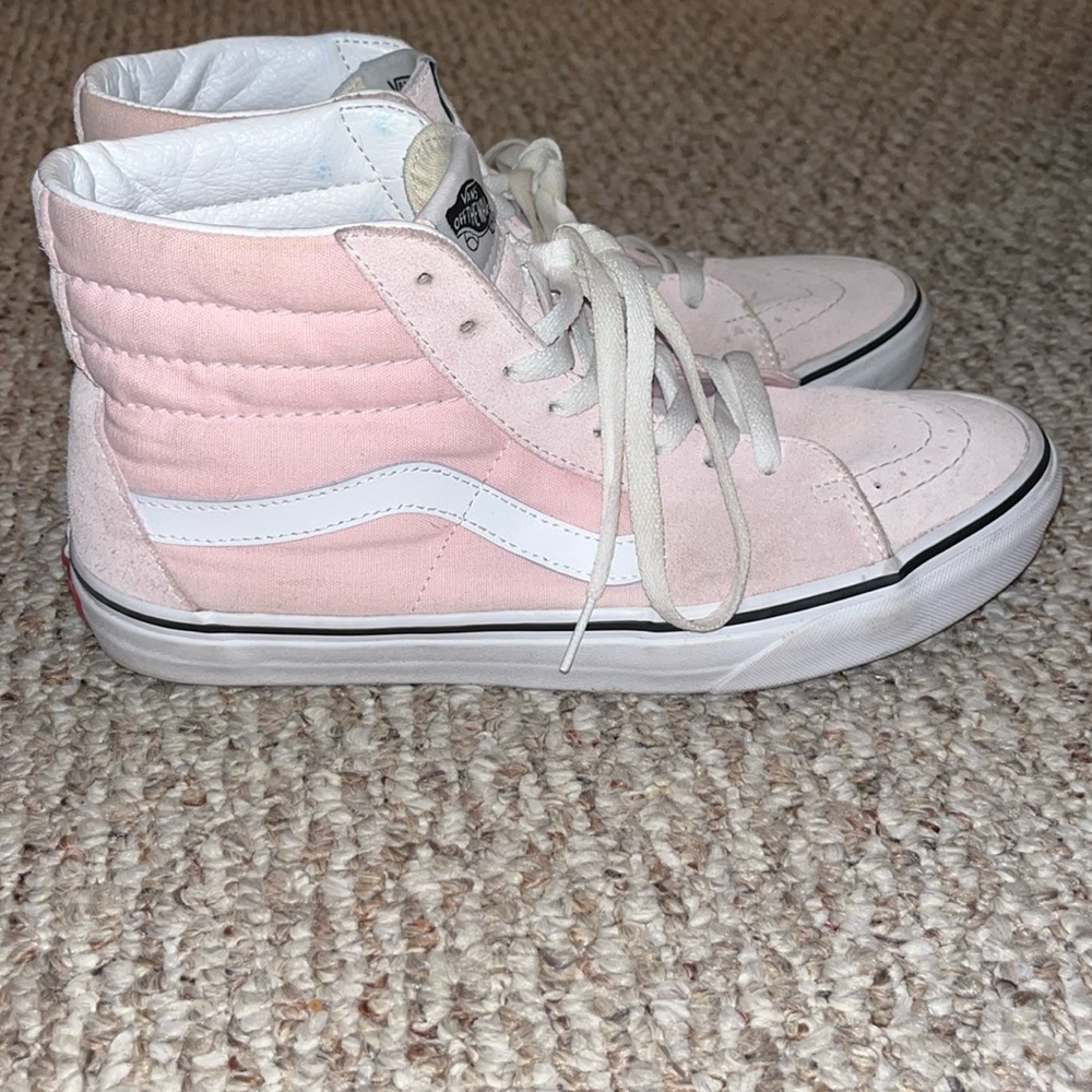 VANS WOMENS SK8-HI SNEAKER COLOR BABY PINK SIZE 10
